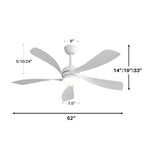 52″ Smart ABS Blades Ceiling Fan