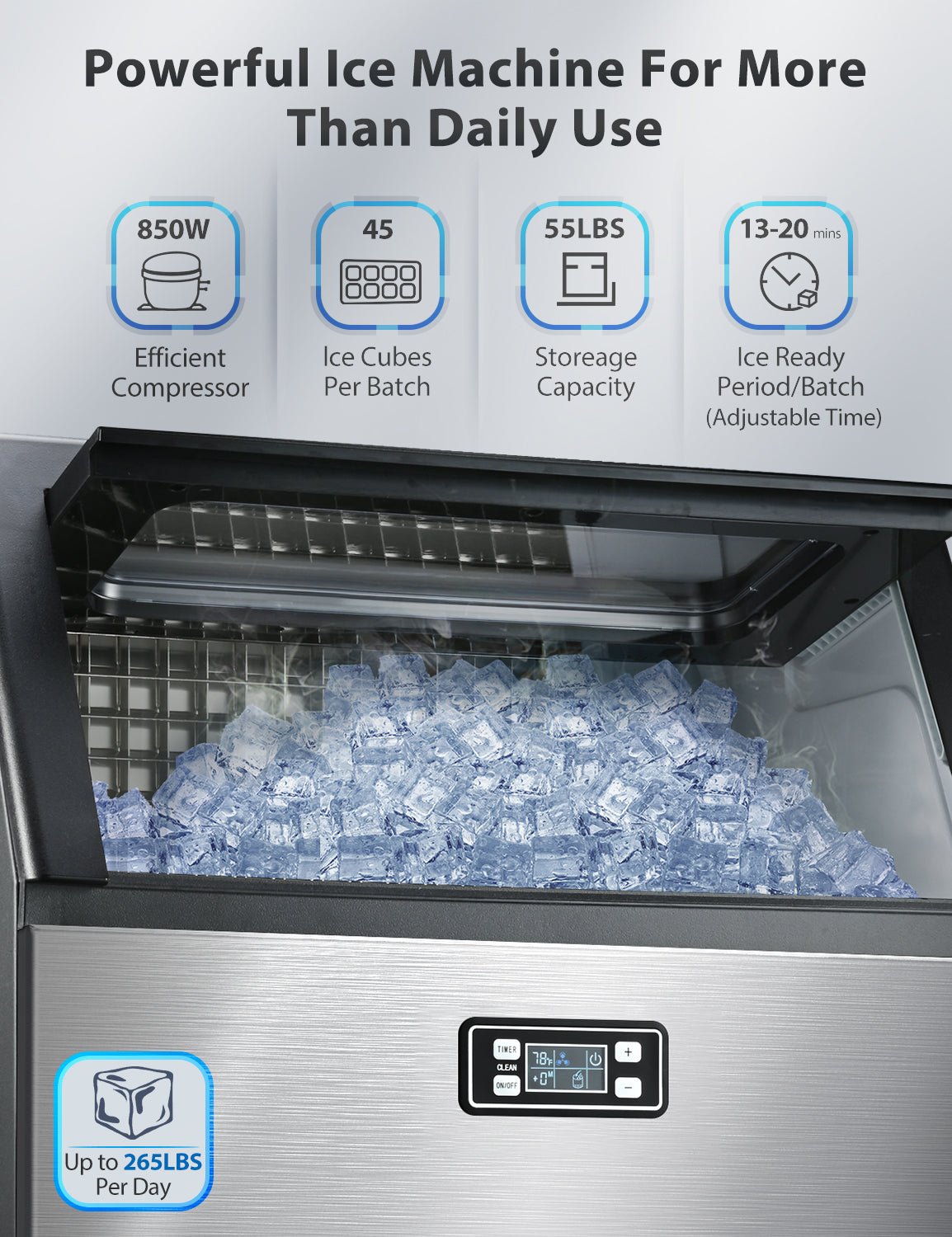 100LBS Freestanding Commercial Ice Maker Z5845A