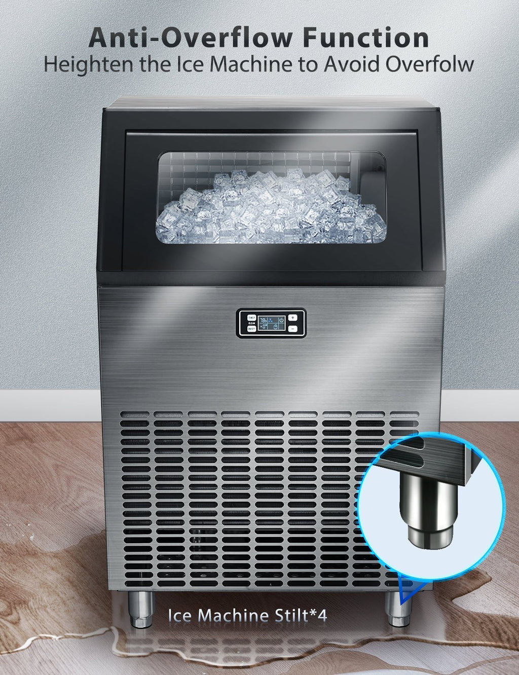 100LBS Freestanding Commercial Ice Maker Z5845A