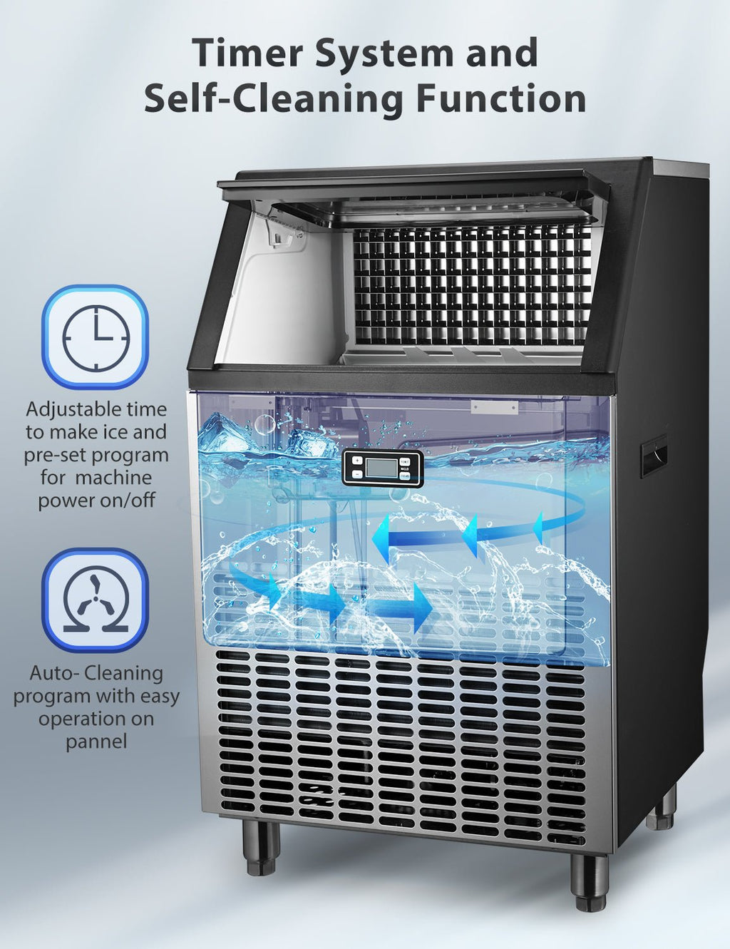 100LBS Freestanding Commercial Ice Maker Z5845A