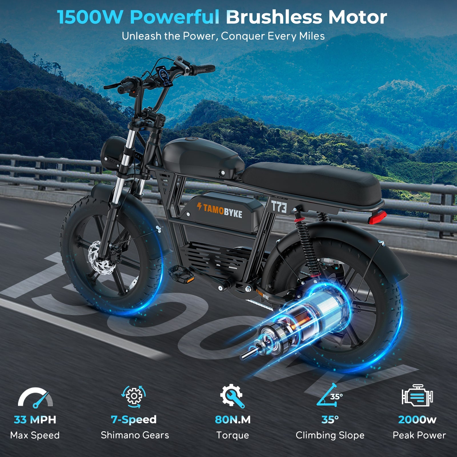 Tamobyke T73 Max  Electric Bike