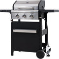 Endark 3-Burner Propane Gas Grill,Heavy Duty Freestanding Outdoor BBQ Barbecue Stainless Steel Lid,Large Cooking Area,Side Shelves &amp; Storage Cabinet,Portable Patio Backyard Camping