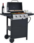 Endark 4-burner | 34,000 BTU all-purpose cast iron bbq grill | Perfect for outdoor cooking, garden, poolside, tailgating and hiking | great for roasting, searing, kebabs