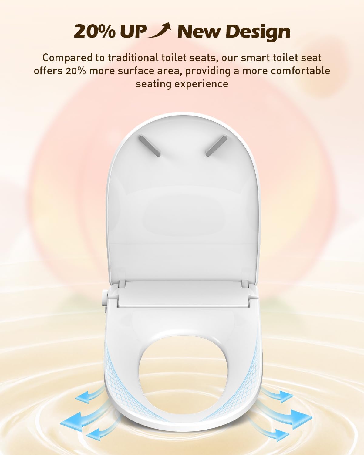 iliD Smart Max Bidet Toilet Seat, Electric Elongated Ecoseat with Four Cleaning Modes