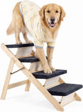 MEWANG Wood Pet Stairs & Ramp for Small/Medium Dogs and Cats (31.5" L x 17.2" W x 25.0" H)
