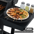 Endark 4-burner | 34,000 BTU all-purpose cast iron bbq grill | Perfect for outdoor cooking, garden, poolside, tailgating and hiking | great for roasting, searing, kebabs
