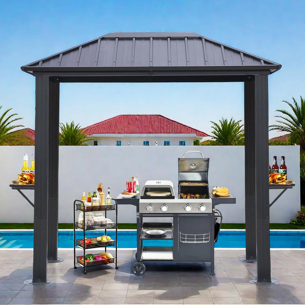 Endark 8'x5' Outdoor Hardtop BBQ Gazebo
