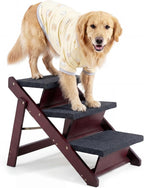 MEWANG Wooden Pet Stairs/Pet Steps, Up to 220 Pounds(24.8" L x 17.2" W x 19.5" H)