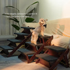 MEWANG Wooden Pet Stairs/Pet Steps (31.5" L x 17.2" W x 25.0" H)