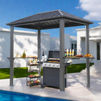 Endark 8'x5' Outdoor Hardtop BBQ Gazebo