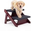MEWANG Wooden Pet Stairs/Pet Steps - 2-in-1 Foldable Stairs & Ramp (17.3" L x 17.24" W x 13" H)