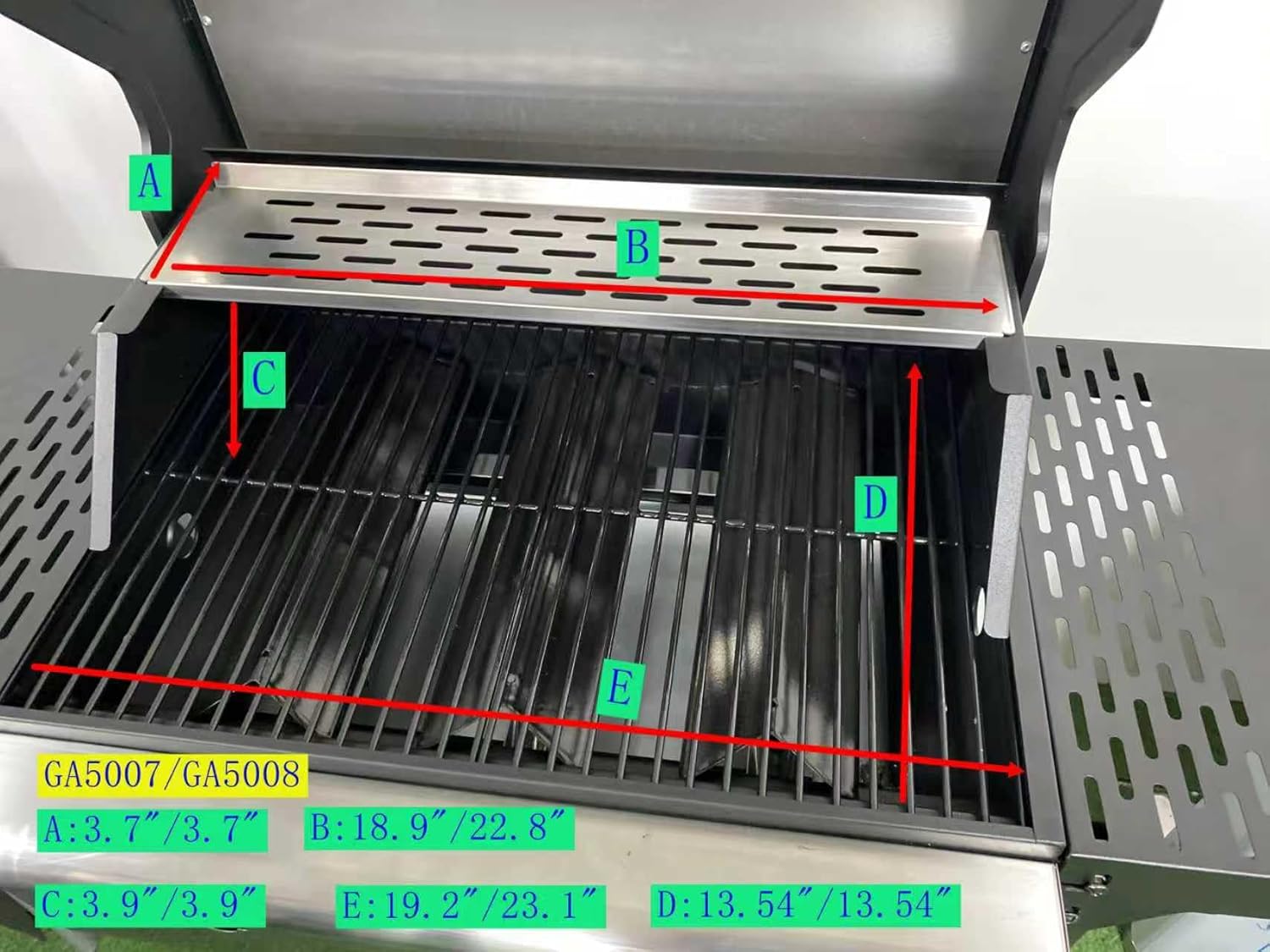 Endark 3-Burner Propane Gas Grill,Heavy Duty Freestanding Outdoor BBQ Barbecue Stainless Steel Lid,Large Cooking Area,Side Shelves &amp; Storage Cabinet,Portable Patio Backyard Camping