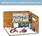 8 * 10FT Endark Wood Heavy-Duty Metal Storage Shed with Lockable Sliding Doors