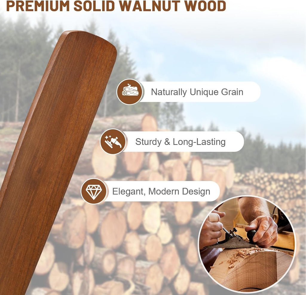 Ceiling Fan no Lights, 52 Inch Low Profile Flush Mount Modern Wood Ceiling Fan with Remote for Indoor Farmhouse Bedroom Living Room Outdoor Patio Porch, Reversible DC Motor, Noiseless