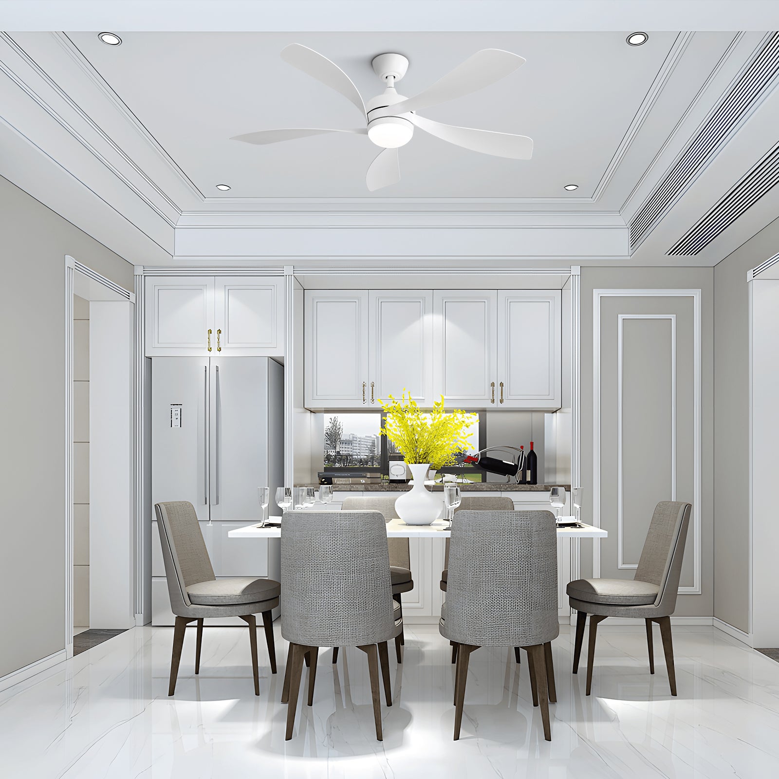 52″ Smart ABS Blades Ceiling Fan