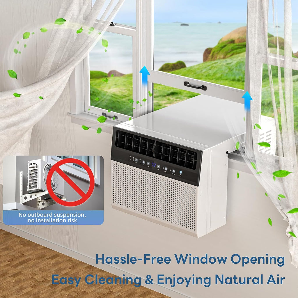 ZAFRO 12000 BTU U Shaped Window Air Conditioner Cools up to 550 Sq Ft