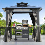 ENDARK 8'x8' Double Roof BBQ Gazebo