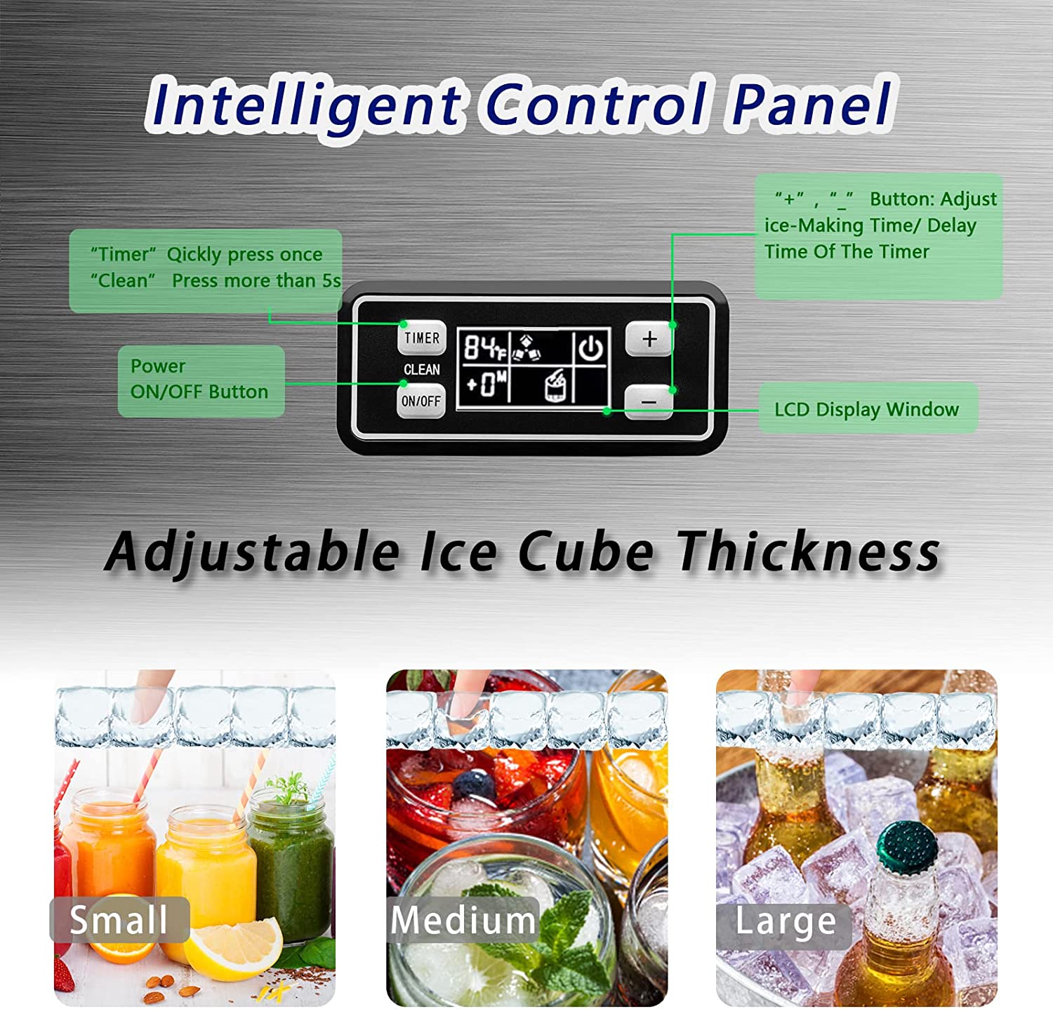 100LBS Freestanding Commercial Ice Maker Z5845A