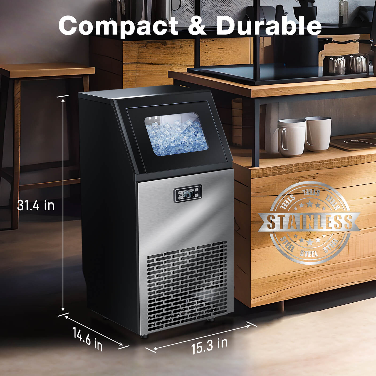 100LBS Freestanding Commercial Ice Maker Z5845A